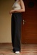 Trousers made of 100% linen Black