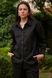 Сорочка з довгим рукавом зі 100% льону Black LN0058-16-60 фото 1