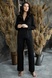 Піжамний шовковий костюм з брюками Total Black SH0009-18-69 фото 1