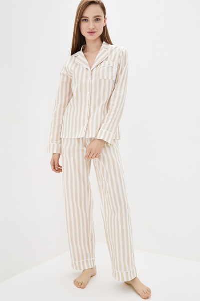 Пижамный костюм из хлопка с брюками Stripes HL0010-69-69 фото
