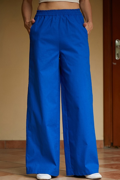 Trousers made of 100% linen Electric