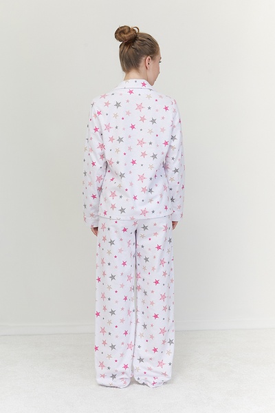 Пижамный костюм из фланели с брюками Rose Galaxy FL0057-25-69 фото