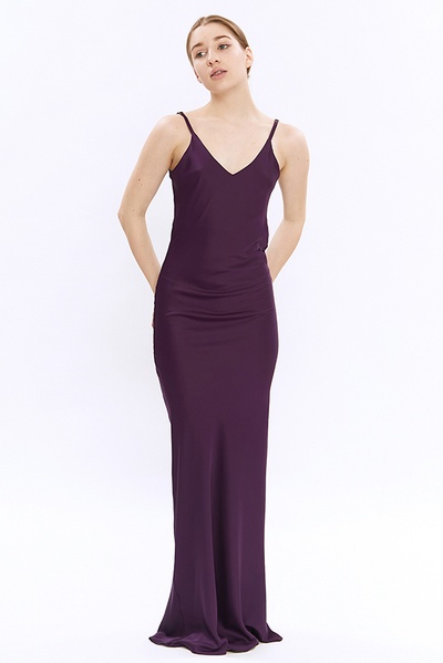 Silk dress - combination Violet