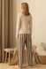 Knitted set with trousers Coffee Milk