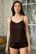 Комплект шовковий з шортами Chocolate (XL) SH0011-08-78 фото 1