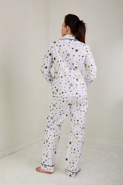 Пижамный костюм из хлопка с брюками Yellow Stars HL0010-57-69 фото
