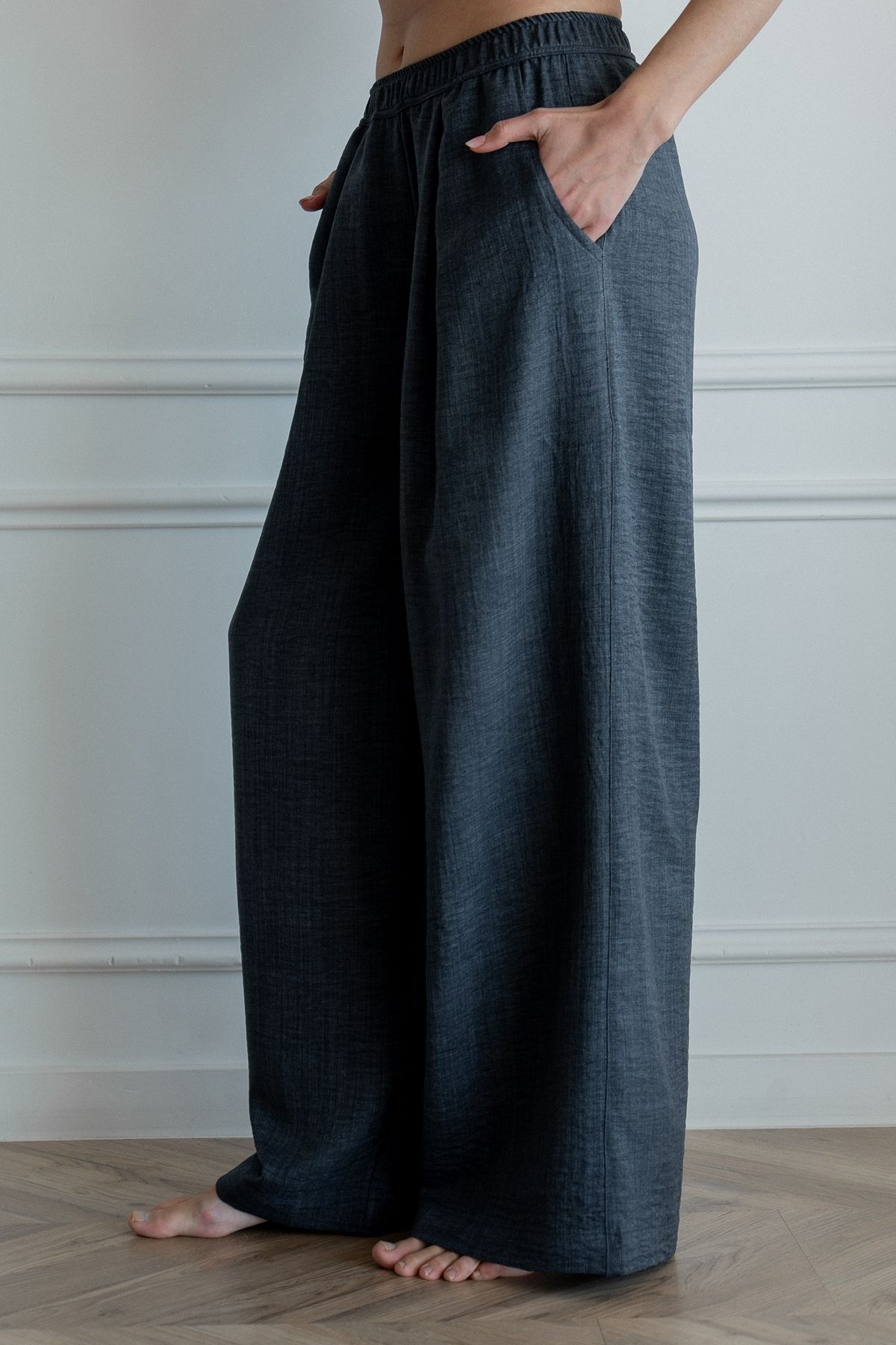 Darted linen trousers Grace