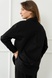 Сорочка з довгим рукавом зі 100% льону Black LN0058-16-60 фото 4