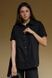 Сорочка з коротким рукавом зі 100% льону Black (XL/XXL) LN0059-16-50 фото 1