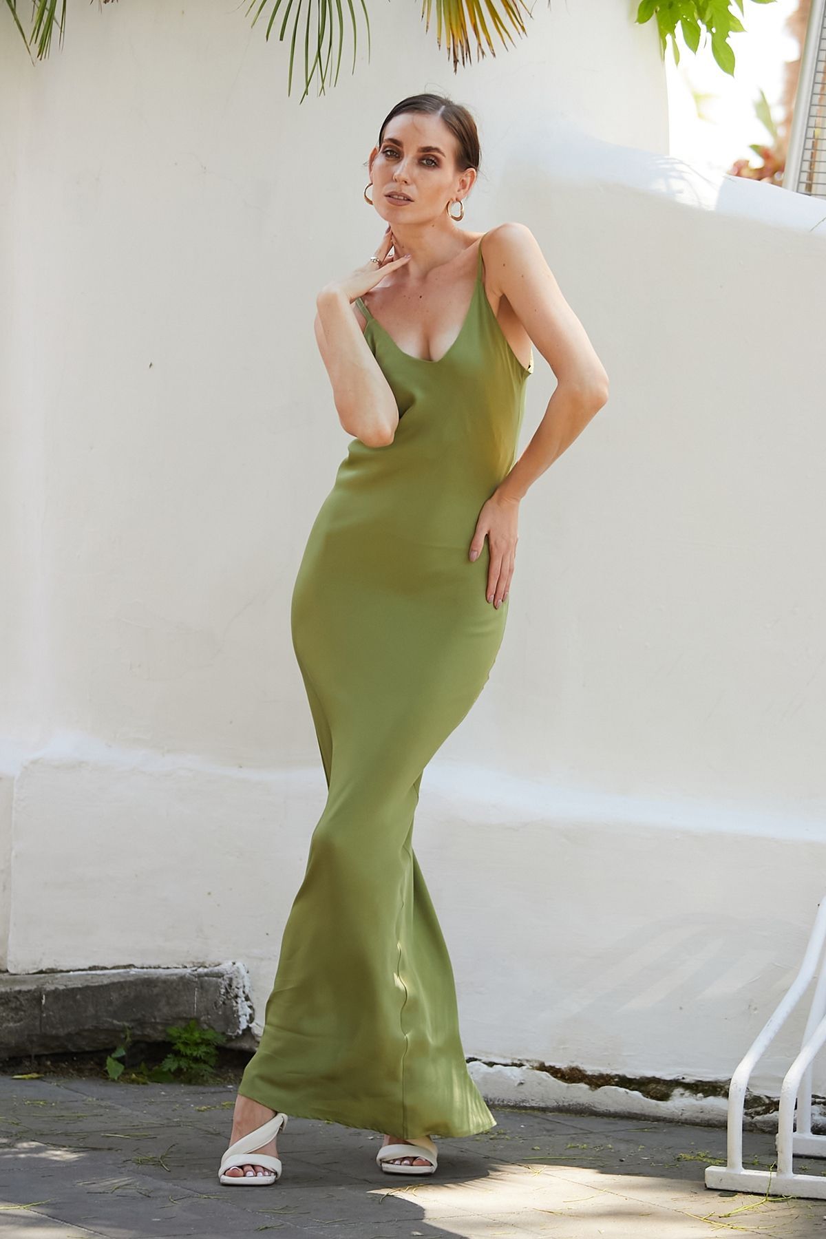 Silk and cotton dress - combination Olivia (M)