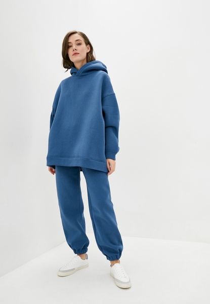 Knitted trousers with fleece Teal
