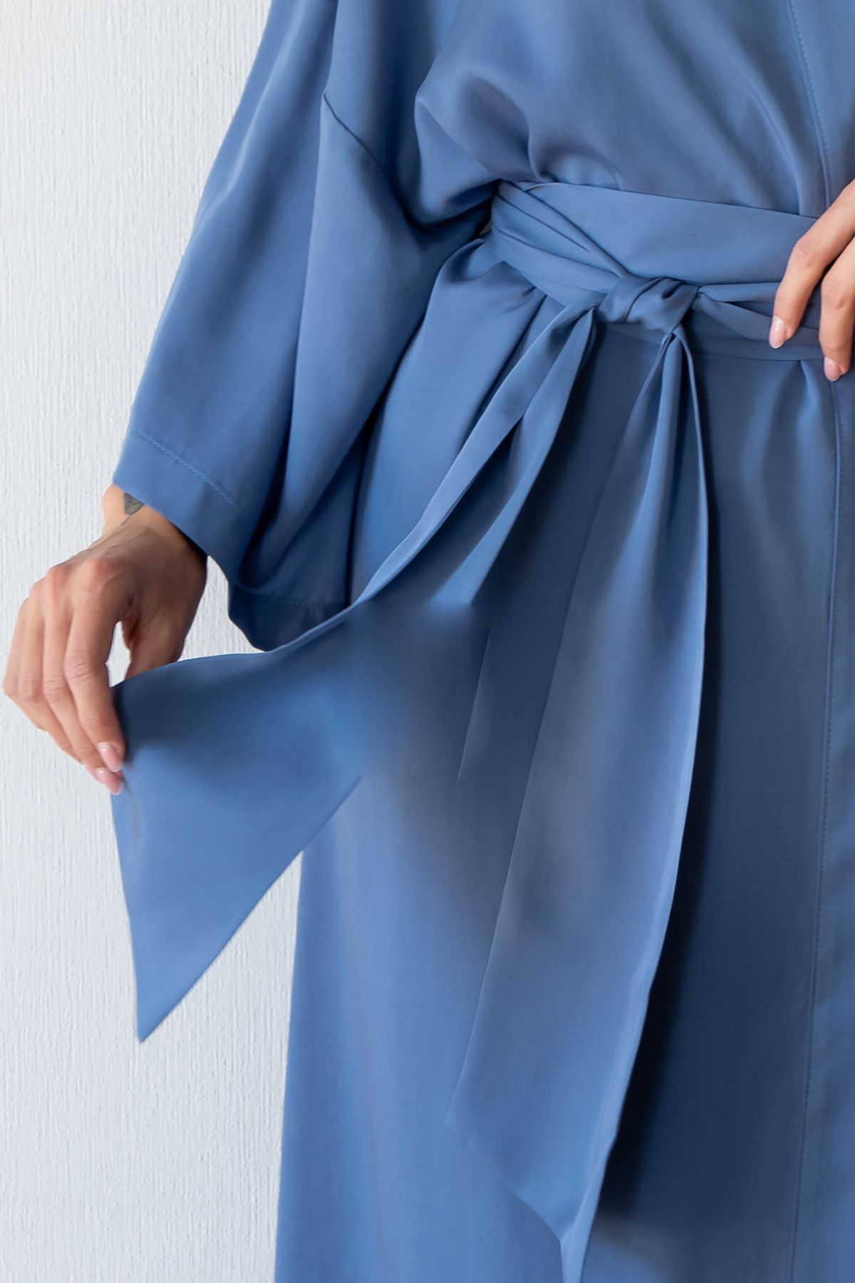 Silk and cotton dressing gown Hortensia