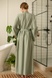 Silk and cotton dressing gown Wasabi