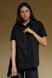 Сорочка з коротким рукавом зі 100% льону Black LN0059-16-50 фото 1