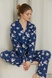 Flannel pajamas with trousers Inflorescence
