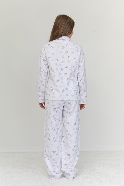 Пижамный костюм из фланели с брюками Crown FL0057-19-69 фото