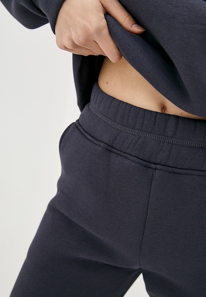 Knitted trousers with fleece Graphite