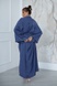 Silk and cotton dressing gown Hortensia (ONE)