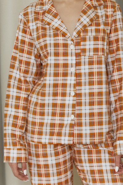 Пижамный костюм из фланели с брюками Pumpkin FL0057-99-69 фото