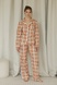 Flannel pajamas with trousers Pumpkin