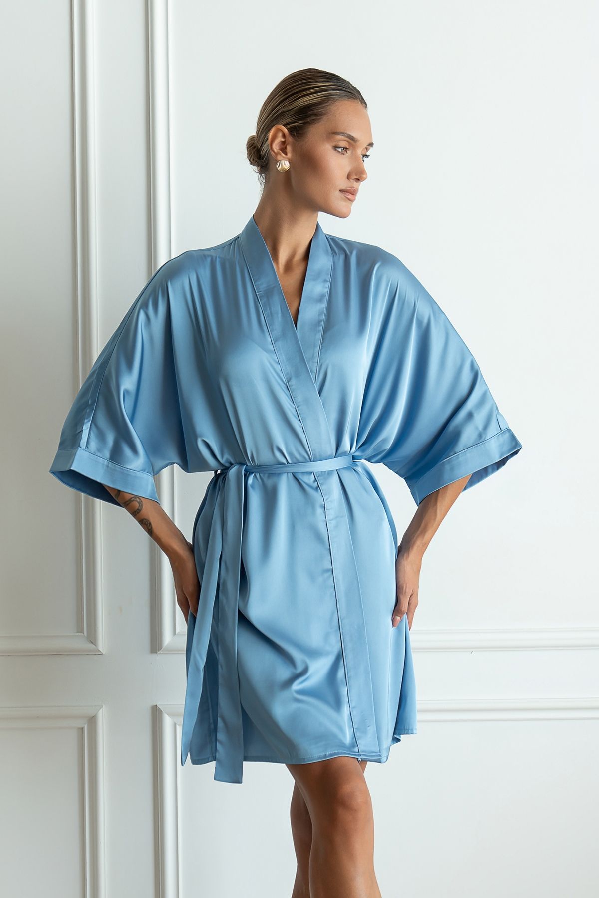 Silk dressing gown Jeans