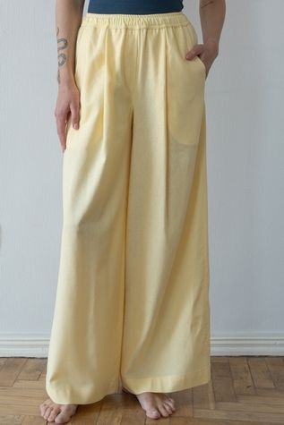 Darted linen trousers Sunshine