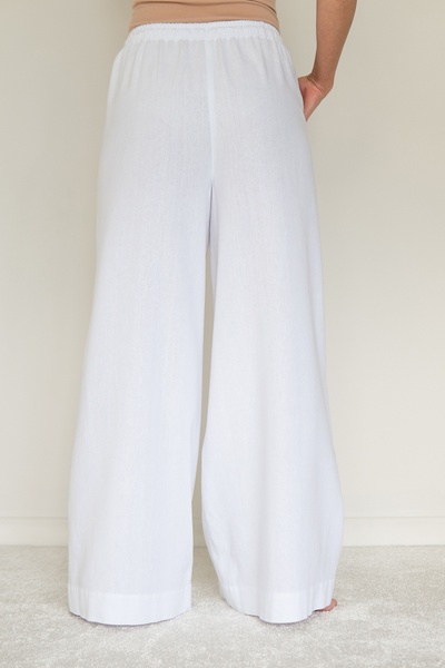 Darted linen trousers Ice Cream