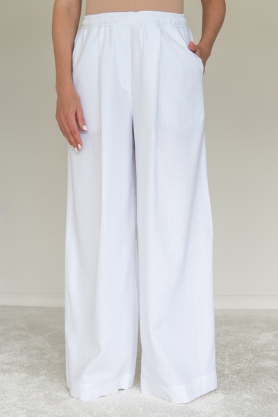 Darted linen trousers Ice Cream