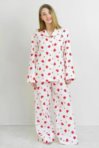 Піжамний бавовняний костюм з мереживом Big Love HL0073-02-69 фото