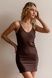 Сукня - комбінація шовкова Chocolate short SH0083-08-20 фото 1