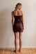 Сукня - комбінація шовкова Chocolate short SH0083-08-20 фото 4
