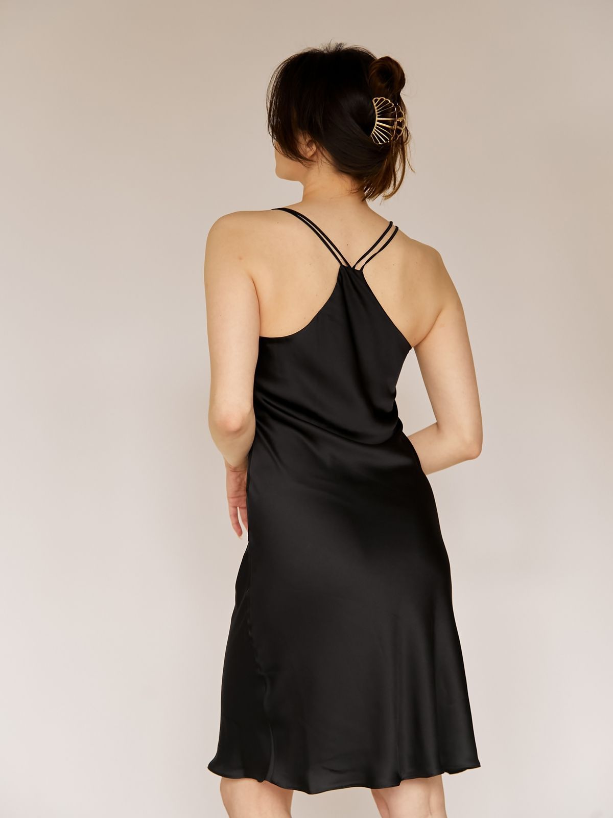Комбінація шовкова Anthracite SH0007-05-02 фото