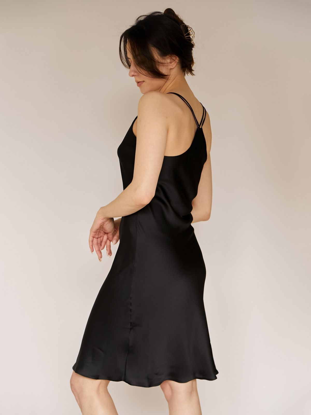 Комбінація шовкова Anthracite SH0007-05-02 фото