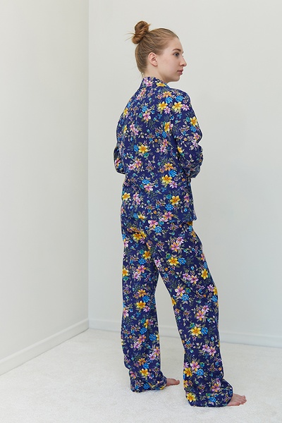 Піжамний фланелевий костюм з брюками Ester FL0057-22-69 фото